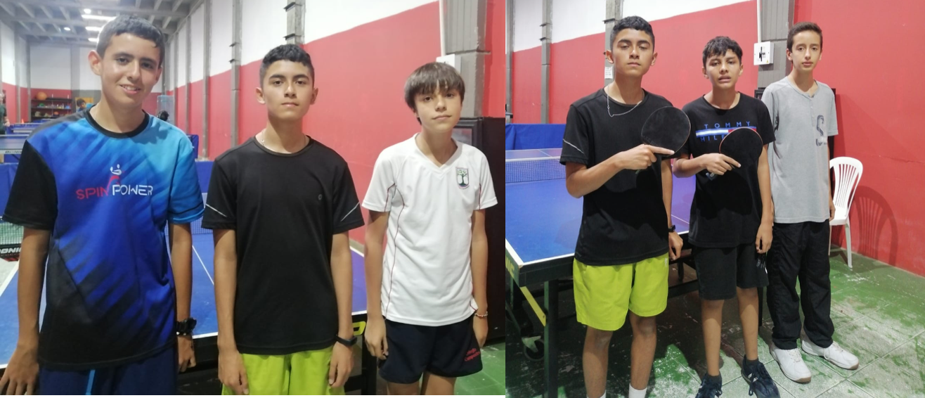 DEFINIDO RANKING DEPARTAMENTAL DE TENIS DE MESA SUB-13 Y SUB-15